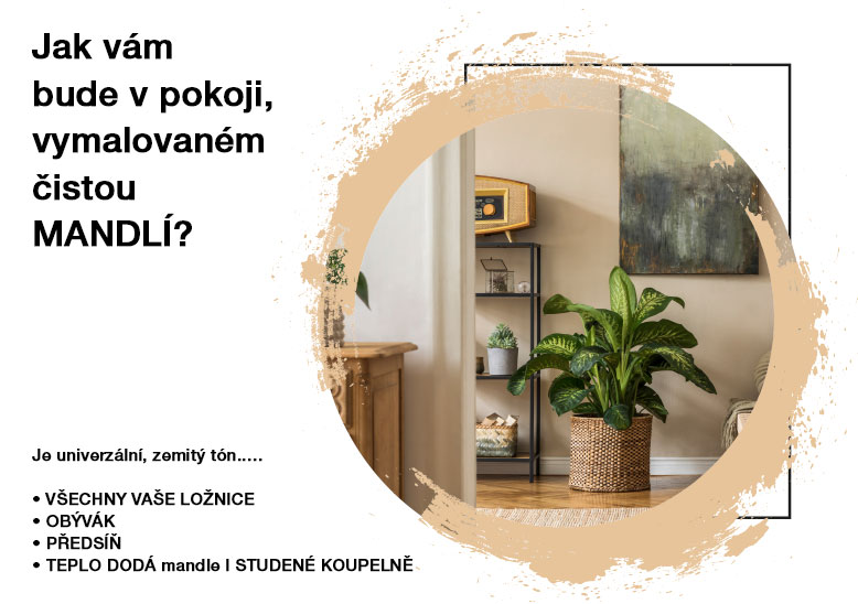 Jak vám bude v&nbsp;pokoji, vymalovaném čistou MANDLÍ?