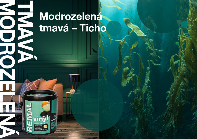 Modrozelená tmavá – Ticho