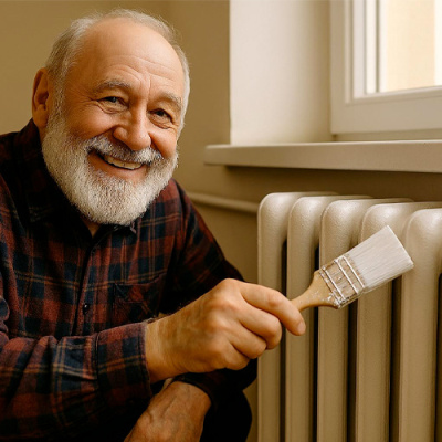 Natírejte radiátory i&nbsp;v zimě s&nbsp;barvou Denas