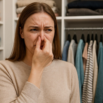 Jak se zbavit věčné vlhkosti a zatuchlého oblečení v šatně?