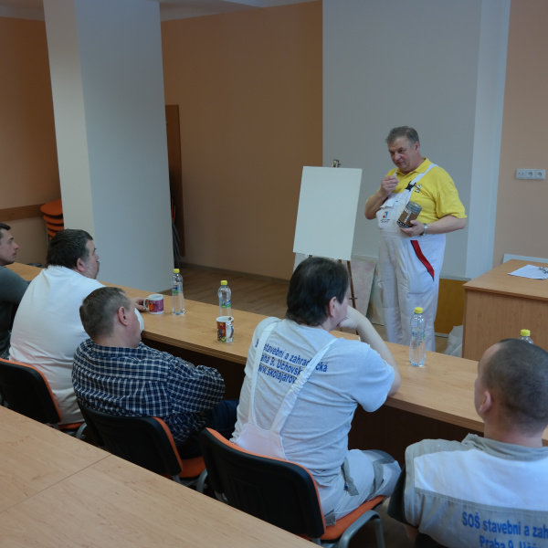 Přednáška o výrobcích na SOŠ stavební a zahradnické Jarov