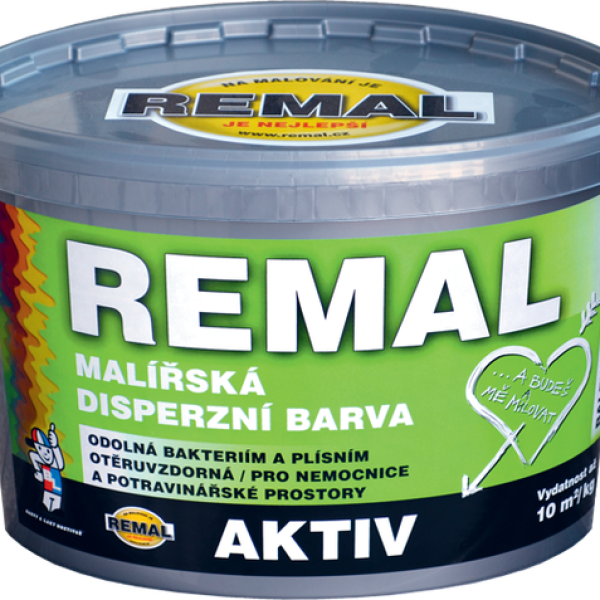 Malířský nátěr odolný bakteriím a plísním REMAL AKTIV