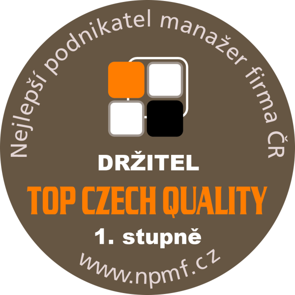 Certifikát TOP CZECH QUALITY