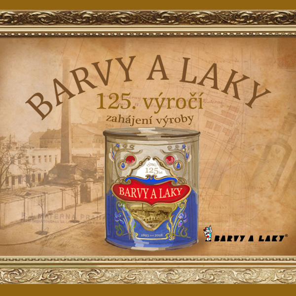 BARVY A LAKY  letos slaví 125. výročí od zahájení výroby.