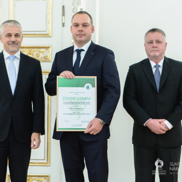 BARVY A LAKY TELURIA, s.r.o. získaly ocenění za dlouholeté držení značky Ekologicky šetrný výrobek
